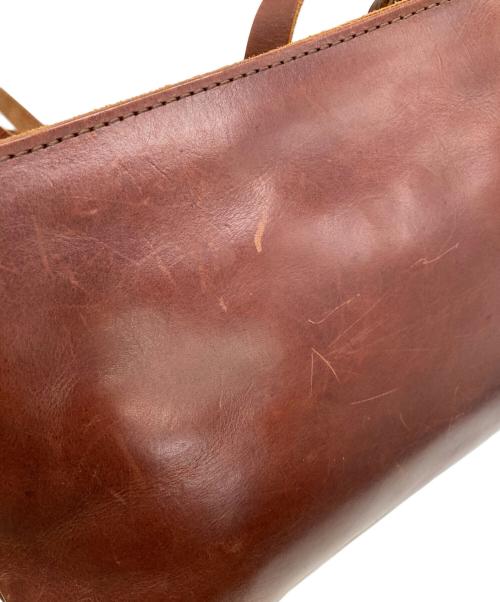 SLOW（スロウ）SLOW (スロウ) レザーショルダーバッグ ブラウン サイズ:下記参照の古着・服飾アイテム