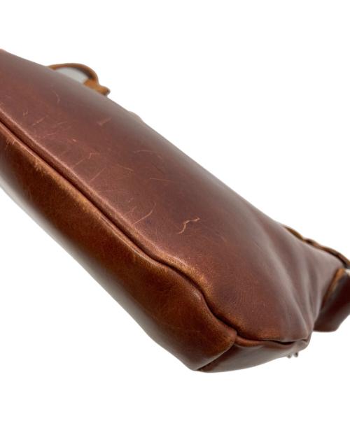 SLOW（スロウ）SLOW (スロウ) レザーショルダーバッグ ブラウン サイズ:下記参照の古着・服飾アイテム