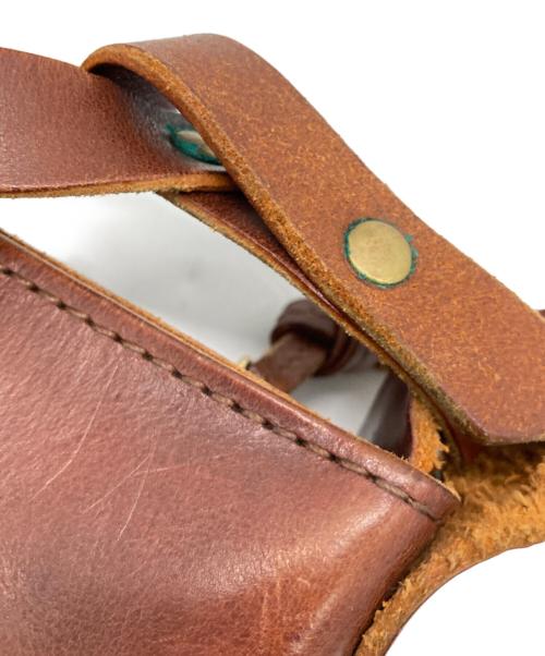 SLOW（スロウ）SLOW (スロウ) レザーショルダーバッグ ブラウン サイズ:下記参照の古着・服飾アイテム