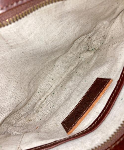 SLOW（スロウ）SLOW (スロウ) レザーショルダーバッグ ブラウン サイズ:下記参照の古着・服飾アイテム