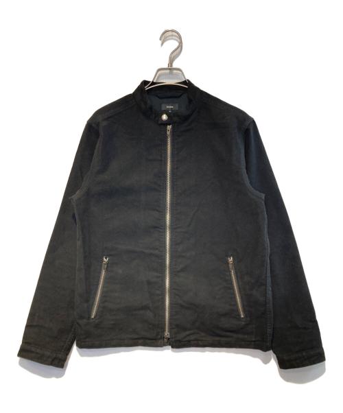 BEAMS（ビームス）BEAMS (ビームス) コットン モールスキン シングル ライダースジャケット ブラック サイズ:Mの古着・服飾アイテム