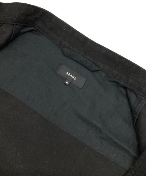 BEAMS（ビームス）BEAMS (ビームス) コットン モールスキン シングル ライダースジャケット ブラック サイズ:Mの古着・服飾アイテム