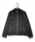 BEAMS（ビームス）の古着「コットン モールスキン シングル ライダースジャケット」｜ブラック