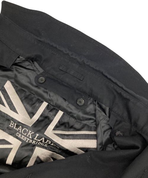 BLACK LABEL CRESTBRIDGE（ブラックレーベル クレストブリッジ）BLACK LABEL CRESTBRIDGE (ブラックレーベル クレストブリッジ) ライナー付コート ブラック サイズ:Mの古着・服飾アイテム