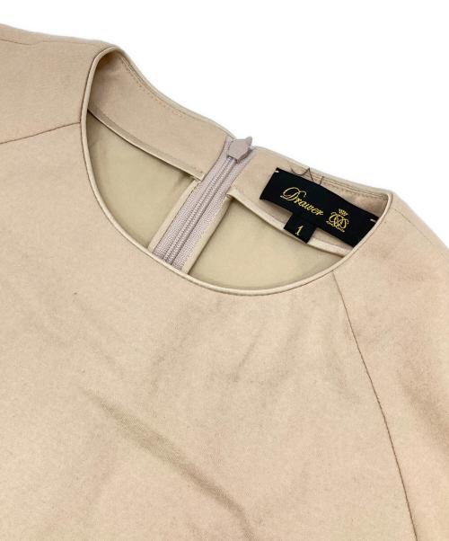 DRAWER（ドゥロワー）DRAWER (ドゥロワー) フレアスリーブ プルオーバー ベージュ サイズ:1の古着・服飾アイテム