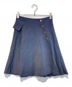Vivienne Westwood RED LABELヴィヴィアンウエストウッドレッドレーベル）の古着「ウールスカート」｜ネイビー
