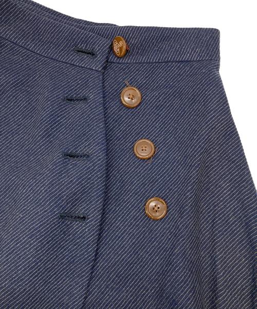 Vivienne Westwood RED LABEL（ヴィヴィアンウエストウッドレッドレーベル）Vivienne Westwood RED LABEL (ヴィヴィアンウエストウッドレッドレーベル) ウールスカート ネイビー サイズ:2の古着・服飾アイテム