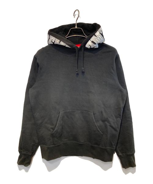 SUPREME（シュプリーム）SUPREME (シュプリーム) ミラーロゴ フーデッドスウェットシャツ ブラック サイズ:Ｓの古着・服飾アイテム
