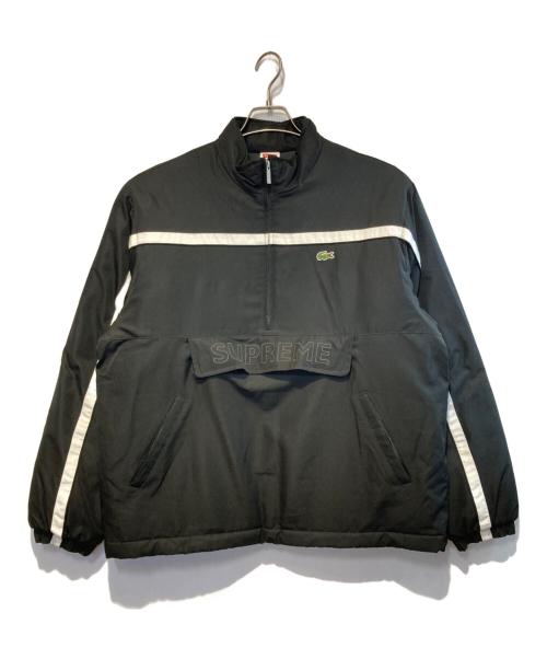 SUPREME（シュプリーム）SUPREME (シュプリーム) LACOSTE (ラコステ) Puffy Half Zip Pullover ブラック サイズ:Mの古着・服飾アイテム