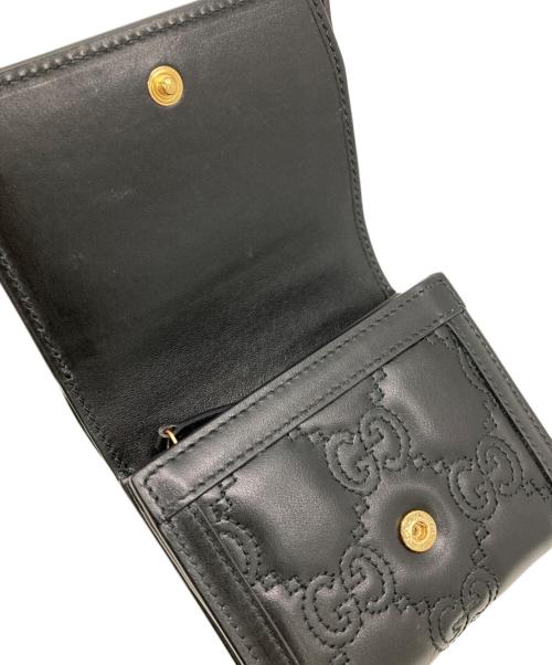 GUCCI（グッチ）GUCCI (グッチ) GGマトラッセウォレット ブラックの古着・服飾アイテム
