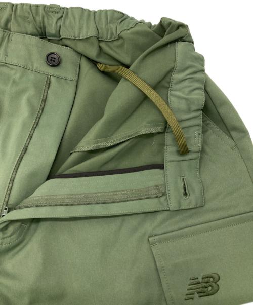 NEW BALANCE（ニューバランス）NEW BALANCE (ニューバランス) ストレッチツイルワイドカーゴパンツ オリーブ サイズ:Ｌの古着・服飾アイテム