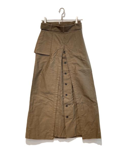 JOHN LAWRENCE SULLIVAN（ジョン ローレンス サリバン）JOHN LAWRENCE SULLIVAN (ジョン ローレンス サリバン) トレンチロングスカート ブラウン サイズ:Mの古着・服飾アイテム