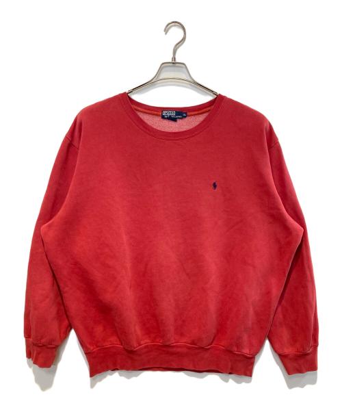 POLO RALPH LAUREN（ポロ・ラルフローレン）POLO RALPH LAUREN (ポロ・ラルフローレン) ［古着］クルーネックスウェット レッド サイズ:XLの古着・服飾アイテム