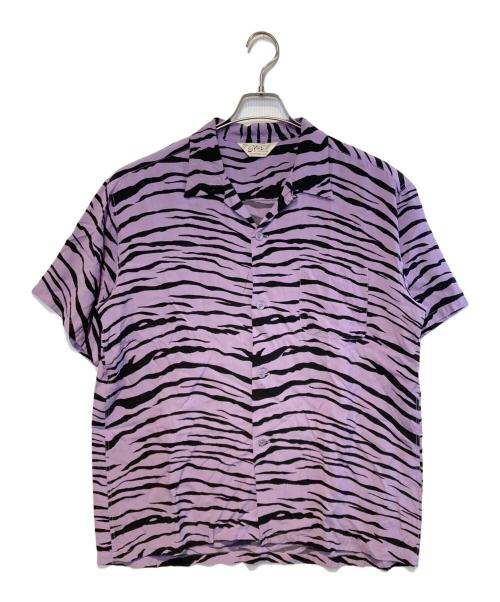 Star OF HOLLYWOOD（スターオブハリウッド）Star OF HOLLYWOOD (スターオブハリウッド) オープンカラーシャツ パープル サイズ:XLの古着・服飾アイテム