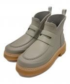 HUNTERハンター）の古着「リファインド スティッチ ローファーブーツ」｜ベージュ