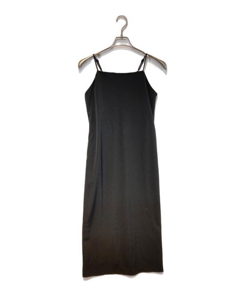 emmi atelier（エミアトリエ）emmi atelier (エミアトリエ) ecoドライタッチジレ×キャミワンピース ブラックの古着・服飾アイテム