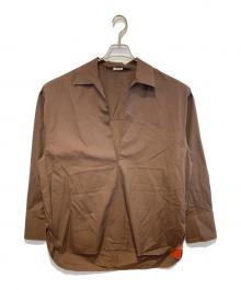 CREDONA（クレドナ）の古着「THE C SKIPPER SHIRTS」｜ブラウン
