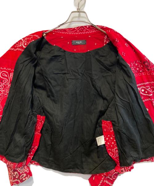 AMIRI（アミリ）AMIRI (アミリ) BANDANA RIDERS JACKET レッド サイズ:Mの古着・服飾アイテム