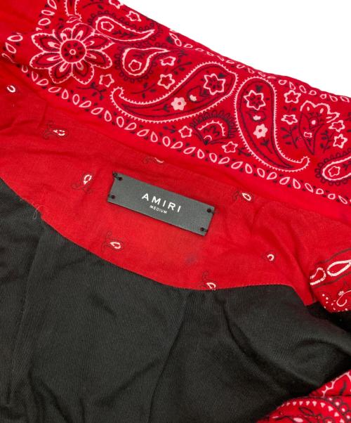 AMIRI（アミリ）AMIRI (アミリ) BANDANA RIDERS JACKET レッド サイズ:Mの古着・服飾アイテム