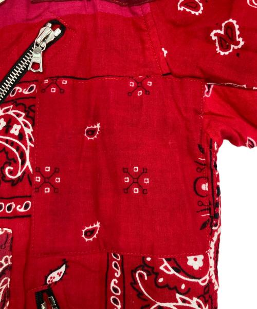 AMIRI（アミリ）AMIRI (アミリ) BANDANA RIDERS JACKET レッド サイズ:Mの古着・服飾アイテム