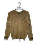 UNDERCOVERアンダーカバー）の古着「アルパカ混Vネックニット セーター」｜カーキ