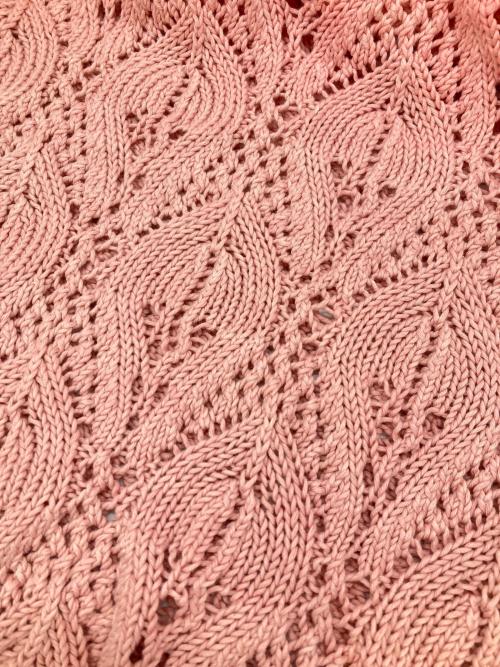 THE ATTICO（ジ アティコ）THE ATTICO (ジ アティコ) tie-dye crochet knit ピンク サイズ:46の古着・服飾アイテム