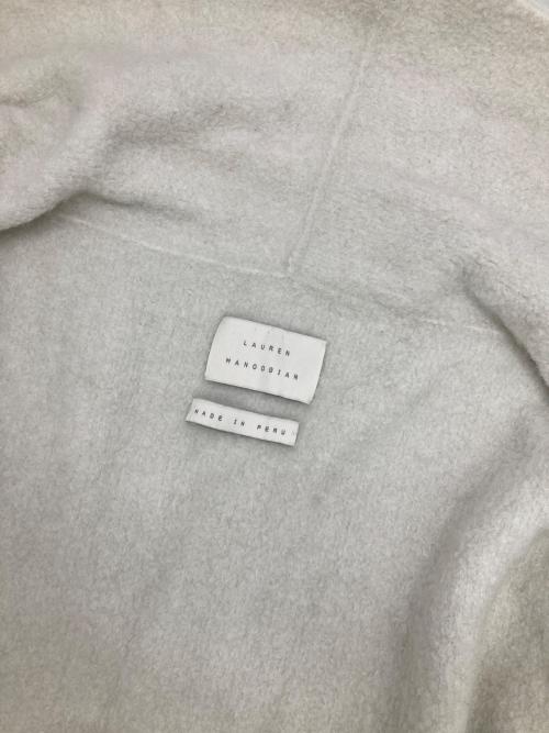 Lauren Manoogian（ローレン マヌージアン）Lauren Manoogian (ローレン マヌージアン) アルパカ混ニットガウンコート ホワイト サイズ:Sの古着・服飾アイテム
