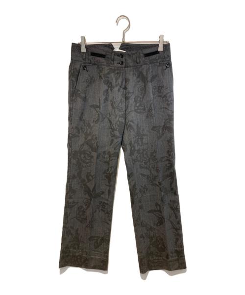 DOLCE & GABBANA（ドルチェ＆ガッバーナ）DOLCE & GABBANA (ドルチェ＆ガッバーナ) ローラル ボタニカル スラックス グレー サイズ:38の古着・服飾アイテム