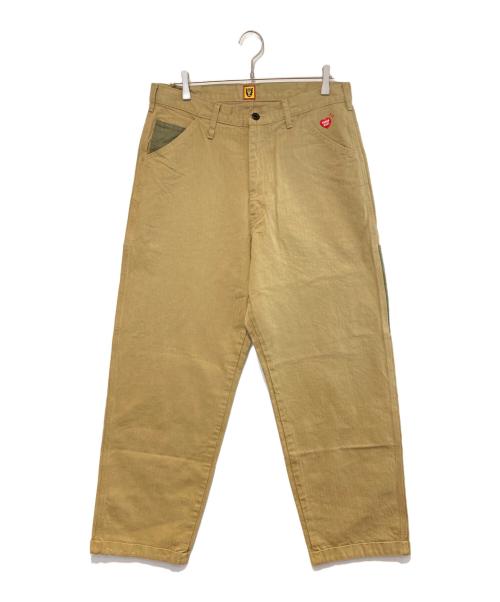 HUMAN MADE（ヒューマンメイド）HUMAN MADE (ヒューマンメイド) ヘリンボーンペインターパンツ ベージュ サイズ:Lの古着・服飾アイテム