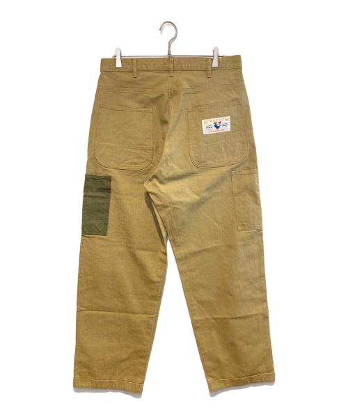 HUMAN MADE（ヒューマンメイド）HUMAN MADE (ヒューマンメイド) ヘリンボーンペインターパンツ ベージュ サイズ:Lの古着・服飾アイテム