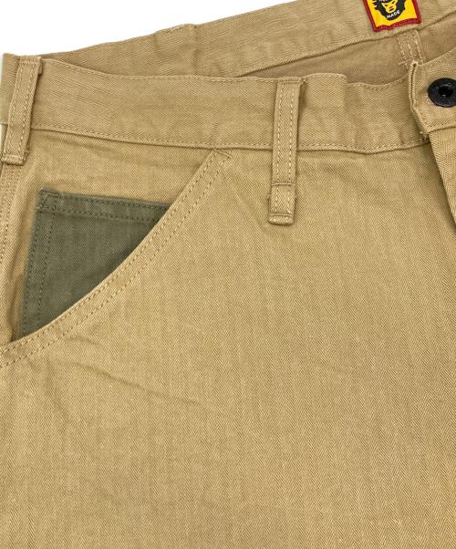 HUMAN MADE（ヒューマンメイド）HUMAN MADE (ヒューマンメイド) ヘリンボーンペインターパンツ ベージュ サイズ:Lの古着・服飾アイテム