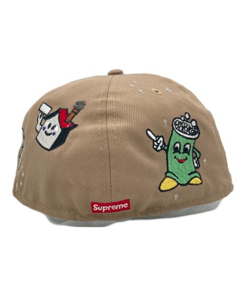 SUPREME（シュプリーム）SUPREME (シュプリーム) New Era (ニューエラ) キャップ ベージュ サイズ:7 1/2（59.6cm） 未使用品の古着・服飾アイテム