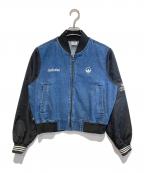 adidasアディダス）の古着「カレッジデニムジャケット」｜インディゴ