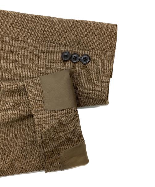 JOURNAL STANDARD relume（ジャーナルスタンダード レリューム）JOURNAL STANDARD relume (ジャーナルスタンダード レリューム) メランジチェックノーカラージャケット ブラウン サイズ:36の古着・服飾アイテム