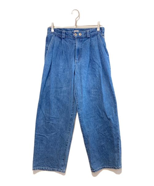 THE BOLDMAN（ザボールドマン）THE BOLDMAN (ザボールドマン) 2タックワイドデニム インディゴ サイズ:Mの古着・服飾アイテム