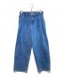 THE BOLDMAN（ザボールドマン）の古着「2タックワイドデニム」｜インディゴ