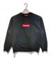 SUPREME（シュプリーム）の古着「ボックスロゴクルーネックスウェット」｜ブラック