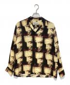 WACKO MARIAワコマリア）の古着「ハンニバル L/S ハワイアンシャツ」｜ブラック