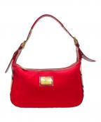 BURBERRY BLUE LABELバーバリーロンドンブルーレーベル）の古着「ワンショルダーバッグ」｜レッド