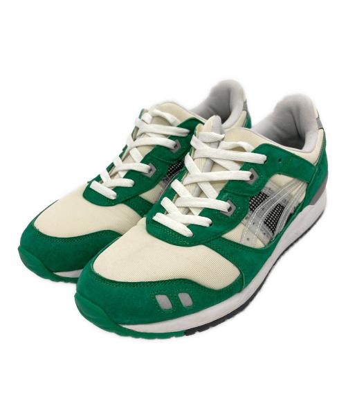 asics（アシックス）asics (アシックス) AWAKE NY (アウェイク ニューヨーク) スニーカー グリーン×アイボリー サイズ:28cmの古着・服飾アイテム