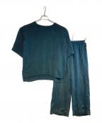 FRAMeWORKフレームワーク）の古着「キュプラTブラウス + シルキーパンツセットアップ」｜ネイビー