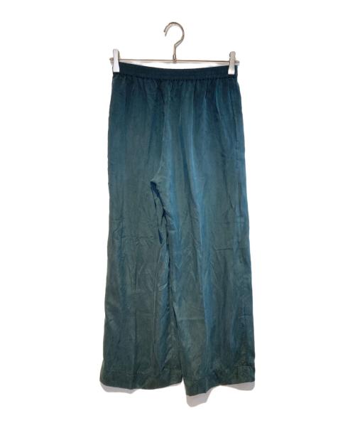 FRAMeWORK（フレームワーク）FRAMeWORK (フレームワーク) キュプラTブラウス + シルキーパンツセットアップ ネイビー サイズ:トップスFree ボトムス38 未使用品の古着・服飾アイテム