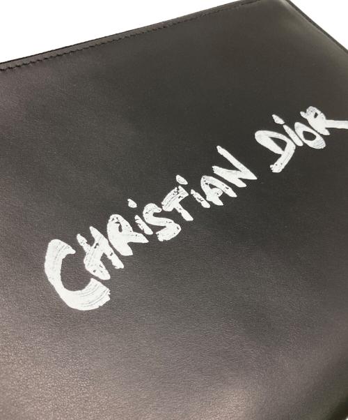 Christian Dior（クリスチャン ディオール）Christian Dior (クリスチャン ディオール) レザー インビテーションポーチ ブラック サイズ:下記参照　の古着・服飾アイテム
