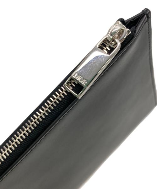 Christian Dior（クリスチャン ディオール）Christian Dior (クリスチャン ディオール) レザー インビテーションポーチ ブラック サイズ:下記参照　の古着・服飾アイテム