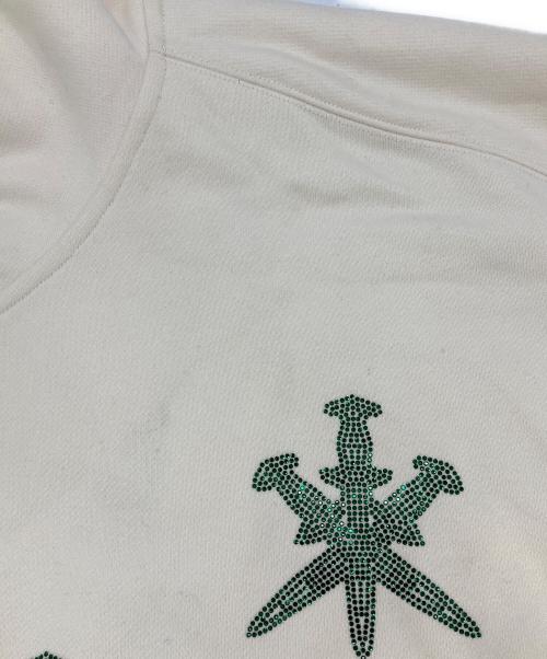 unknown（アンノウン）unknown (アンノウン) ラインストーン パーカー アイボリー サイズ:XLの古着・服飾アイテム