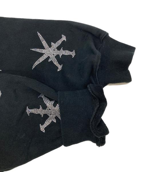 unknown（アンノウン）unknown (アンノウン) ラインストーン パーカー ブラック サイズ:XLの古着・服飾アイテム