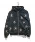 unknown（アンノウン）の古着「ラインストーン パーカー」｜ブラック