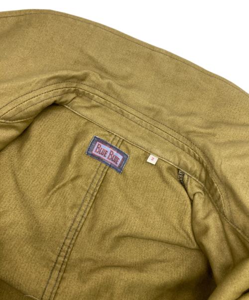 BLUE BLUE（ブルーブルー）BLUE BLUE (ブルーブルー) ジャーマンクロスモーターサイクルコート オリーブ サイズ:2の古着・服飾アイテム