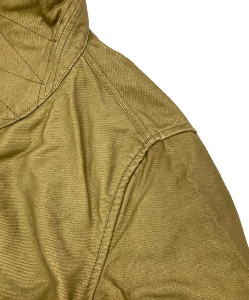 BLUE BLUE（ブルーブルー）BLUE BLUE (ブルーブルー) ジャーマンクロスモーターサイクルコート オリーブ サイズ:2の古着・服飾アイテム