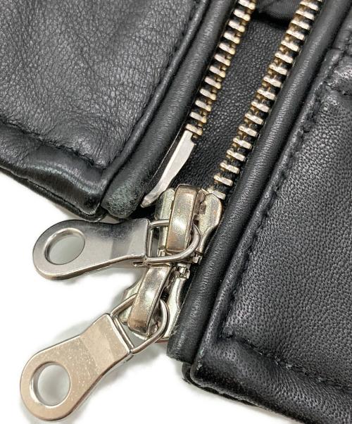 nano・universe（ナノ・ユニバース）nano・universe (ナノ・ユニバース) シープレザーシングルライダースジャケット ブラック サイズ:Sの古着・服飾アイテム